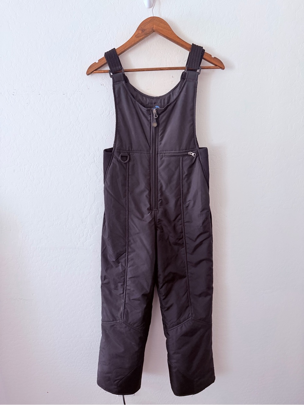 Rawik Kids Large Black Insulated Snow Bib Overalls Ski Snowboard Y2K